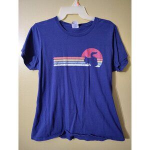 Vintage Port & Company Graphic Cotton T Shirt L